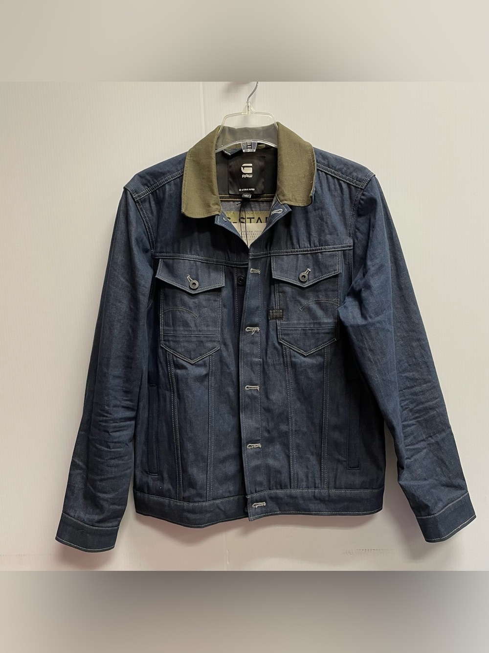 G STAR RAW KARA STEEL ARC 3D PM SLIM FIT DENIM JACKET SZ L